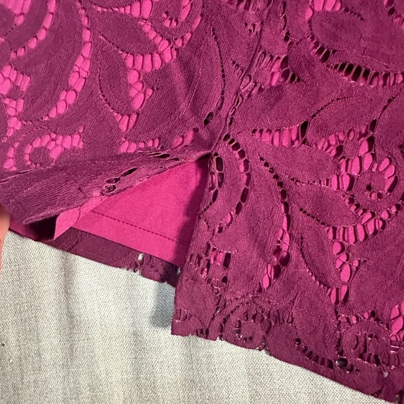 NWT CAbi Frolic Plum Berry Lace Jacket & Skirt Size 6 - Picture 12 of 13